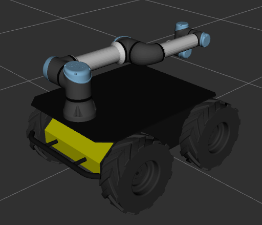 URDF of the Husky UGV with UR5e arm