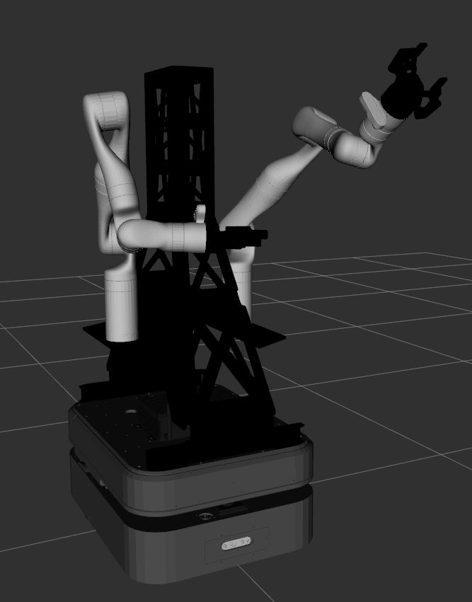 URDF model of Boxer with two Kinova Gen3 arms