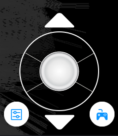 IndoorNav's on-screen driving controls