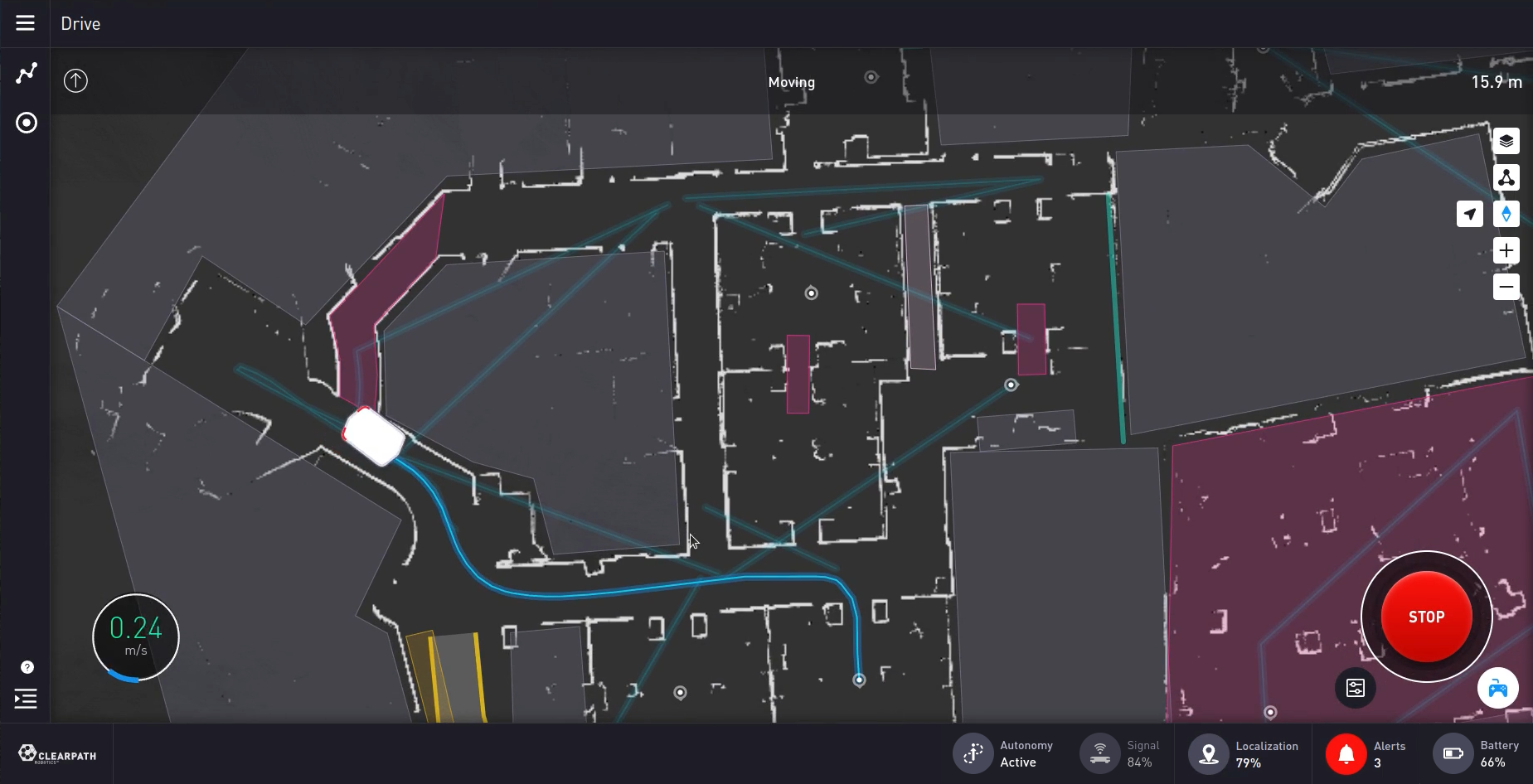 IndoorNav's main web interface