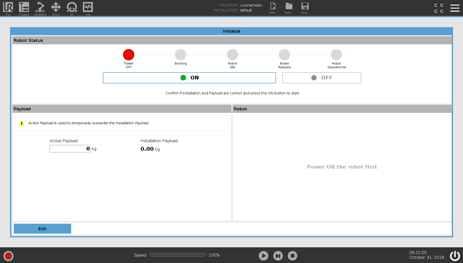 Initialization Menu